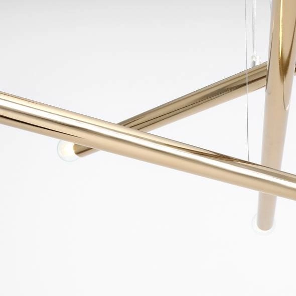 Kaskada lampa wisząca TUBO 1072K30 Aldex nowoczesny zwis tuby złote