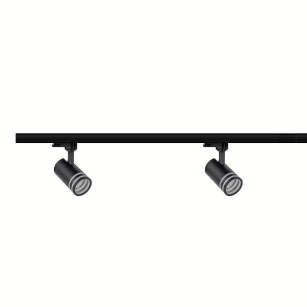 Trójfazowy zestaw szynowy do salonu MILANO 327796 metalowy czarny
