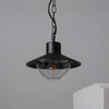 Wisząca lampa na taras Retro ABR-RRF-E27 Abruzzo IP54 czarny przezroczysty