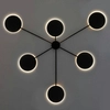 Molekułowa lampa ścienna Shadow MSE010100356 Moosee LED 72W 3000K czarna
