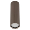 Sufitowa lampa do salonu Tune 11028 ryflowana tubka brązowy