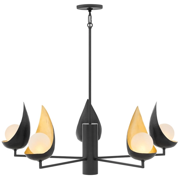 Lampa wisząca QN-REN5 łupiny kule balls złote czarne