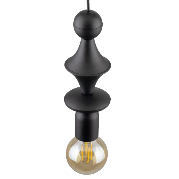 Glamour pojedyncza lampa zwis Tower 10871 nad stół czarny