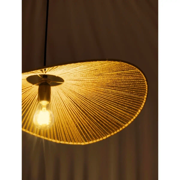 Wisząca lampa boho ANVOLTO LE45372 sznurek naturalny