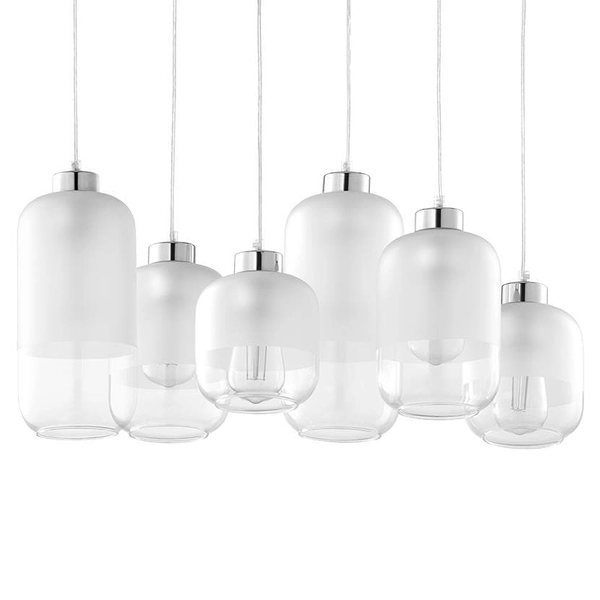 Wielopunktowa lampa wisząca jadalniana Marco 3359 TK Lighting szklana