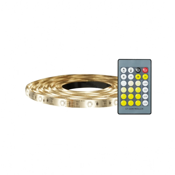 Ledowa taśma z pilotem LED STRIP 2210369901 LED 15W 2700-6000K IP44 biały