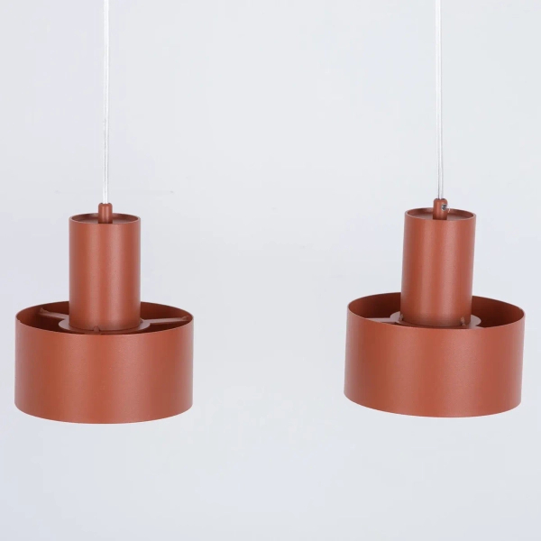 Podwójna wisząca lampa Rif 2 41157 do przedpokoju metalowa ceglana