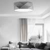 Geometryczna lampa sufitowa Kantoor 1566 TK Lighting z tkaniny szara