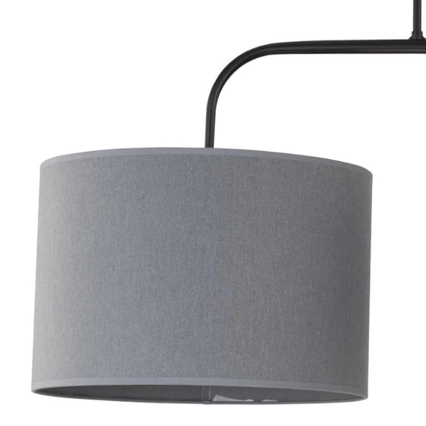 Okrągła lampa wisząca do sypialni Alice 6817 Nowodvorski podwójna szara