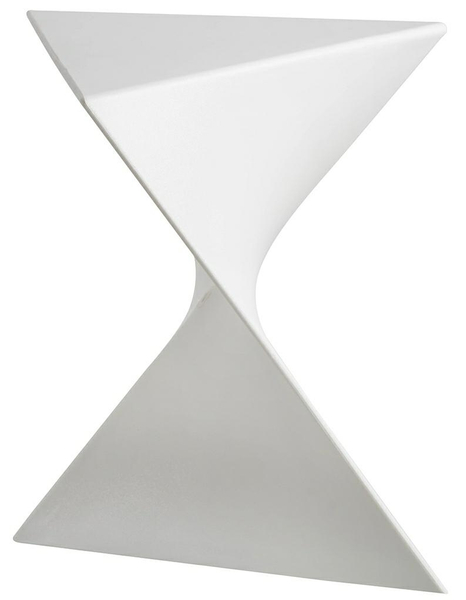 Designerski stolik Zik PC-053.WHITE geometryczny biały