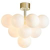 Modernistyczna LAMPA sufitowa MERLOT 107912 Markslojd szklana OPRAWA plafon kule balls mosiądz białe