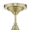 Kuchenna lampa sufitowa Caden CAD0175 Dar Lighting mosiądz biała