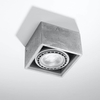Kwadratowa lampa sufitowa SL.0883 betonowa do sypialni