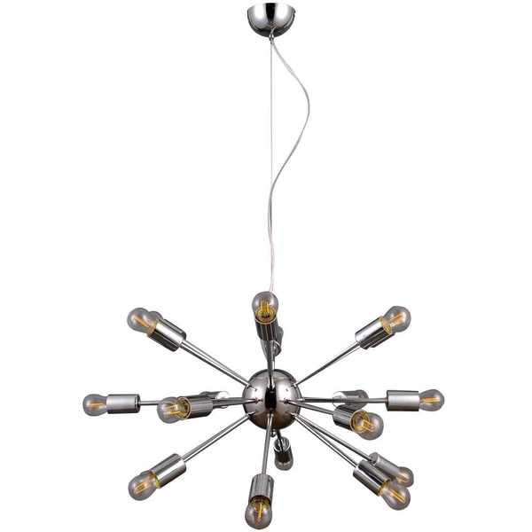 LAMPA wisząca THEO AD20000-18A Italux metalowa OPRAWA zwis GWIAZDA loft molekuły explosion chrom