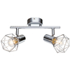 Plafon LAMPA sufitowa XARA 54802-2 Globo druciana OPRAWA ścienna KINKIET regulowany drut chrom