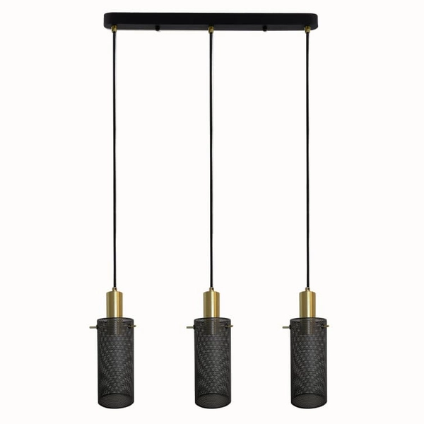 Lampa glamour wisząca Tirana LP-945/3L BK Light Prestige do salonu czarna