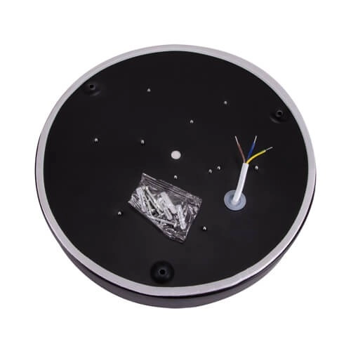 LAMPA plafon TOTEM LED C 03927 Ideus metalowa OPRAWA sufitowa LED 24W 4000K plafoniera okrągła czarna