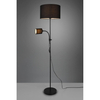 Stojąca lampa abażurowa OWEN R40192002 tkaninowa z wtyczką czarna