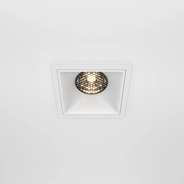 Ledowy downlight do salonu Alfa DL043-01-15W3K-SQ-W Maytoni 15W 3000K biały