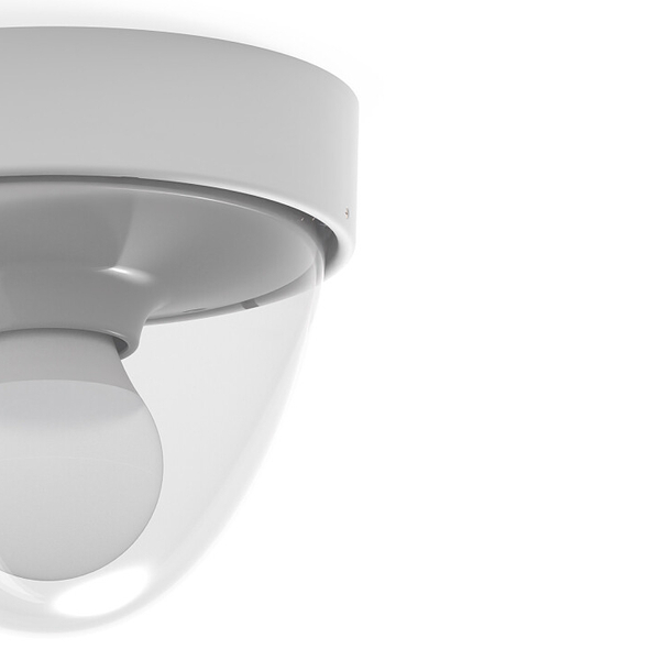 Ogrodowa lampa elewacyjna NOOK 7972 zewnętrzna oprawa natynkowa biała