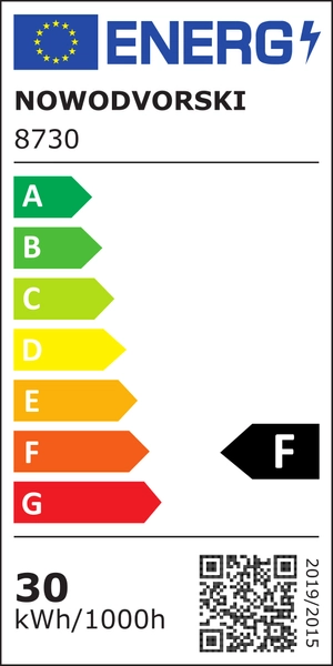 Sufitowa LAMPA plafon IOS 8730 Nowodvorski okrągła OPRAWA metalowa LED 30W 4000K downlight tuba biała