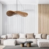 Wisząca lampa bambusowa Capri 329127 nad wyspę eco beżowa