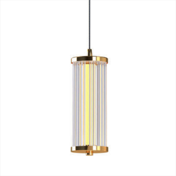 Zwisająca lampa Cally MD3147-1A-3GT Zumaline LED 7W 3000-6000K złoty