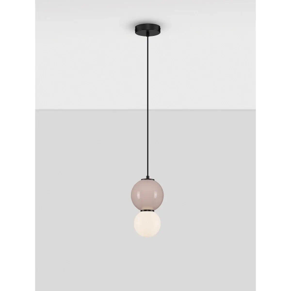Kulista zwisowa lampa do kuchni JORELIA LE45256 LED 4W 3000K beżowa biała