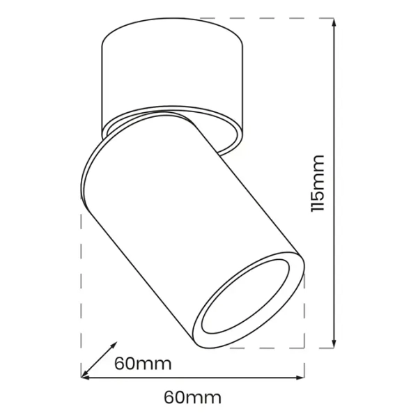 Lampa regulowana sufitowa ANDY ML9933 do salonu czarny złoty