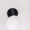 Kinkiet lampa ścienna DORADO LP-002/1W BK Light prestige loftowa oprawa szklana kula czarna biała