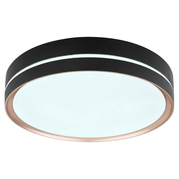 Nowoczesna LAMPA sufitowa MANNI 41759-24 Globo okrągły plafon LED 24W 2700K - 6500K z pilotem czarny