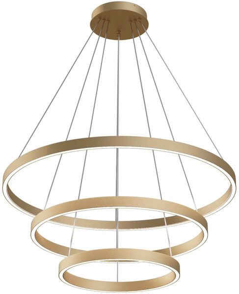 Ledowa lampa wisząca Rim MOD058PL-L100BS4K 115W 4000K ringi mosiądz
