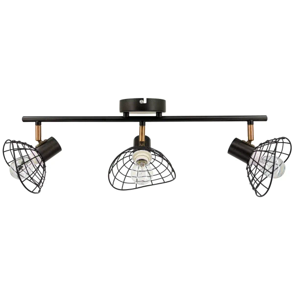 Kuchenna lampa sufitowa 8631/3 BL CO loftowa czarna