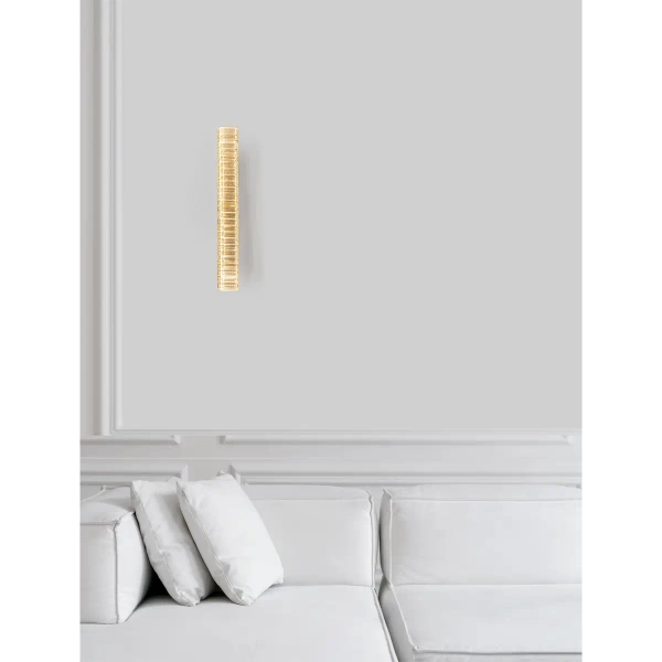 Ścienna lampa salonowa Bauta glamour LED 19W 3500K kinkiet złoty