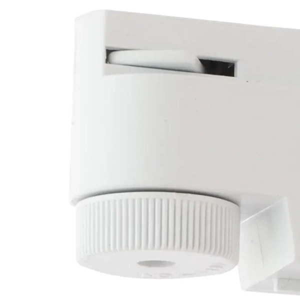 Szynowy adapter 1-fazowy 1020 Zumaline metal biały