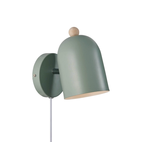 Lampa ścienna do pokoju dziecięcego GASTON 2412671023 zielony
