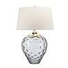 Stołowa lampa QN-SAMARA-TL-LRG-SMK przydymione szkło nikiel
