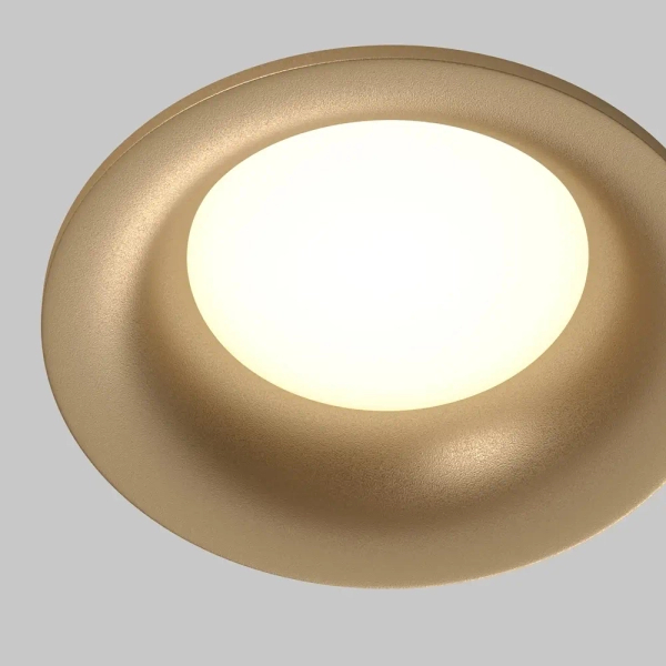 Zewnętrzne oczko podtynkowe Slim DL088-GU10-RD-MG IP65 złote