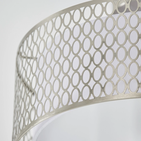 Lampa sufitowa Cordero 81966 Endon ażurowa okrągła metal nikiel