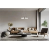 Lampa wisząca nad stół Simona PND-40814-6-BK-HBR czarny złoty przezroczysty