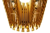 Lampa wisząca Galliano 1162.S2 owalna nad stół złota