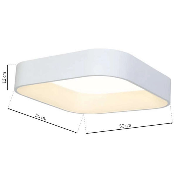 LAMPA sufitowa ASTRO ML6355 Milagro metalowa OPRAWA plafon LED 24W 4000K kwadratowy biały