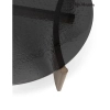 Ława kawowa MANTA MM001501100395 czarna złota metal szkło 80cm