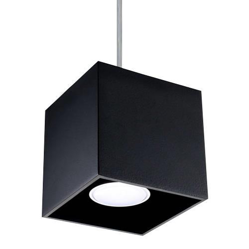 LAMPA wisząca SL.0060 metalowa OPRAWA zwis kostka cube  czarna