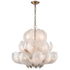 Zwisająca lampa Cannes P22791BR szyszka płatki mosiadz przezroczysta