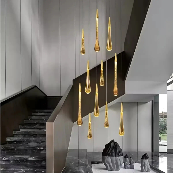Zwisająca lampa Melted ABIGALI-CLN3X3WW Abigali LED 3W 3000K sopel złota
