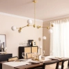 Molekułowa lampa wisząca Milano ABR-LWR-6XE27 Abruzzo biały złoty