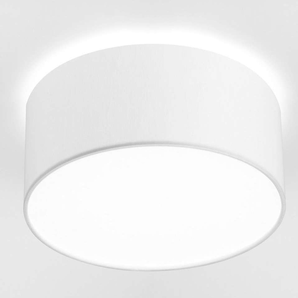Sufitowa LAMPA okrągła CAMERON 9687 Nowodvorski plafon abażurowy tuba szara
