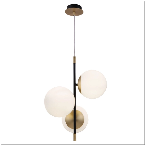 LAMPA wisząca NOSTALGIA MOD048PL-03G Maytoni modernistyczna OPRAWA szklane kule ZWIS balls czarne białe złote