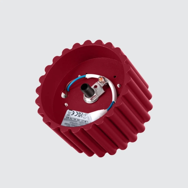 Lampa sufitowa AURA SL.1822 ryflowana burgundowa 1xGx53